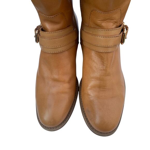 Genuine Coach Tan Leather Tall Riding Boots Light Brown Tan Size 7 - Picture 6 of 10